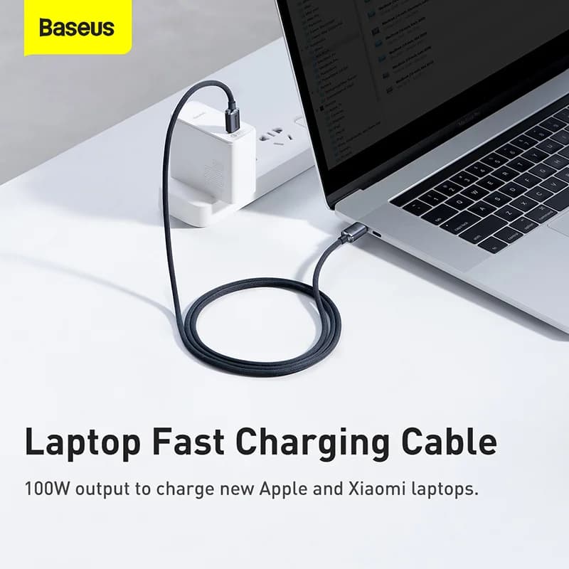 100W PD USB-C - USB-C-pikavirtakaapeli
