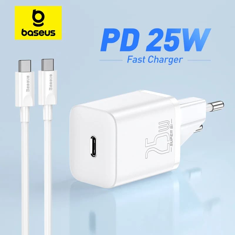 25W kannettava USB-C PD-pikalaturi puhelimiin